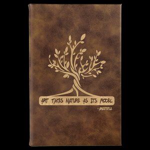 Personalized Rustic/Gold Sketchbook